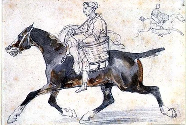 English Butcher on Horseback