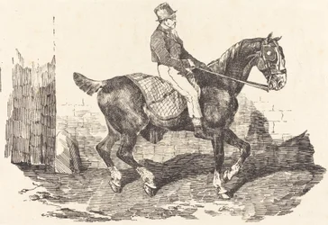 Groom Mounted on a Carriage-Horse