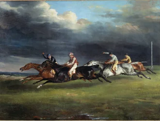 Horse Race Called the Derby at Epsom
