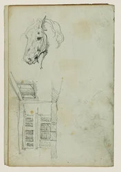 Horse Head, View of a Courtyard