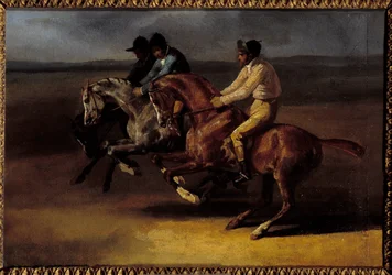Horse Race Going to the Left at the Time of Start
