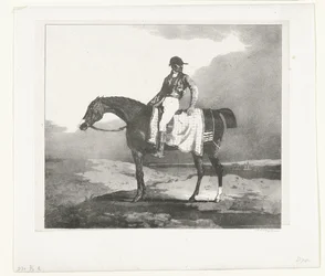 Jockey on an English Thoroughbred Horse