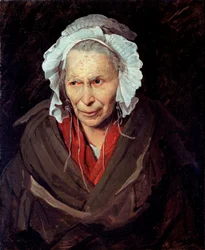 La Hyene de la Salpetriere or Monomaniac of Envy Portrait of an Old Woman Suffering from Mental Illness