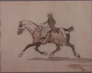 Little Groom on a Trotting Horse