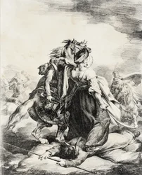 Mameluke Defending an Injured Trumpeter