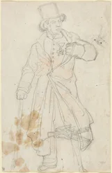 Study for "Swiss Sentry at the Louvre"