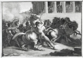 Study for the Race of the Barbarian Horses