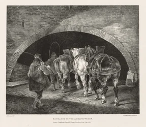 Various Subjects Drawn from Life and on Stone: Entrance to Adelphi Wharf