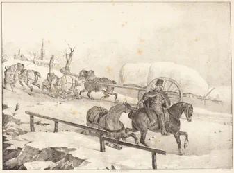 Wagoner Climbing a Hill