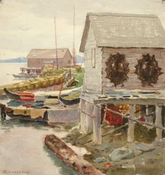 Drying Skins, Sitka