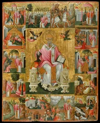 Saint Spyridon, Bishop of Trimythous with Scenes from His Life