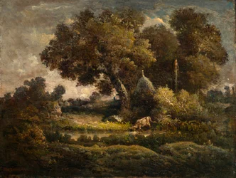 Landscape with Charcoal Kiln