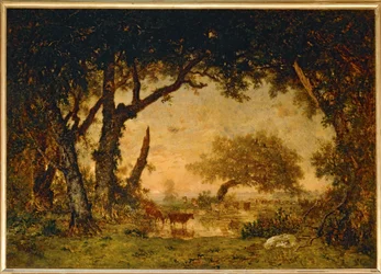 Exit from the Forest at Fontainebleau, Sunset