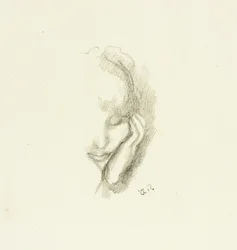 Head of a Woman Leaning on Her Hand