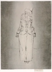 Pierrot en Pied, Portrait of Lady A. C.