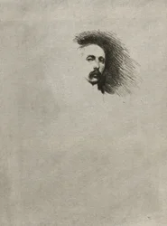 Portrait of Basil Gotto (Black and White Version)