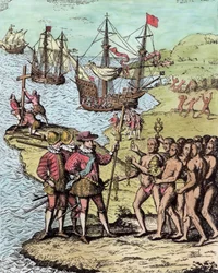 Columbus at Hispaniola, from 