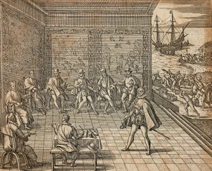 Francesco Pizarro Preparing for His Expedition to South America