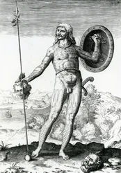 Pictish Man Holding a Human Head