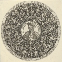 Portrait of the Duke of Alva, from a Series of Tazza Designs