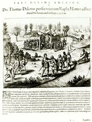 Ralph Hamor Visits Powhatan, 1619