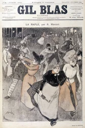 Drawing by Steinlen in Gil Blas, 6/12/1891