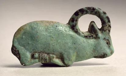 Trussed Ibex Foundation Deposit (faience)