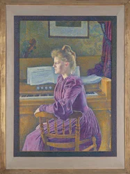 Maria Sèthe at the Harmonium
