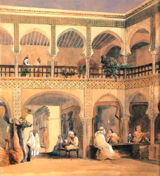 Bazaar in Orleans, 1840s