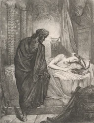 Yet She Must Die: Plate 11 from Othello Act 5, Scene 2, etched 1844, reprinted 1900