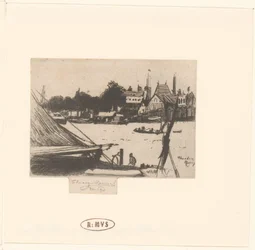 View of River with Boats