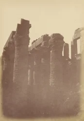 Close View of the Pillars of the Hypostyle Room, Karnak