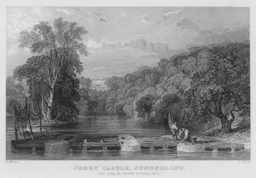 Corby Castle, Cumberland, the Seat of Henry Howard (engraving)