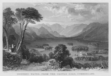 Derwent Water, from the Castle Head, Cumberland (engraving)