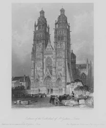 Exterior of the Cathedral of St Gatien, Tours