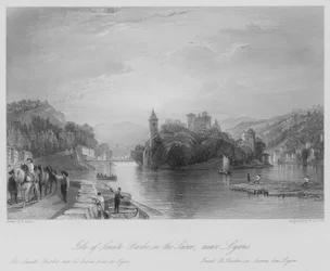 Isle of Sainte Barbe on the Saone, near Lyons
