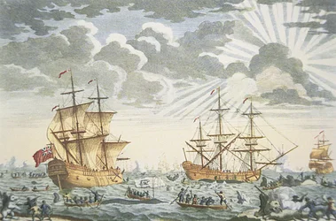 The Greenland or Whale Fishery, engraved by E. Kirkall