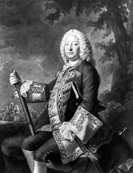 Admiral John Byng, Engraved by Richard Houston