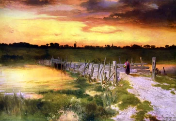 The Golden Hour, c1912 (After Thomas Moran)
