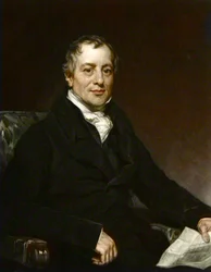 Portrait of David Ricardo - Engraving after Thomas Phillips