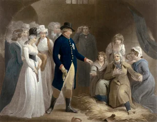 George III Visits the Prison at Dorchester. Royal Beneficence