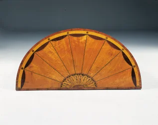 George III marquetry demi-lune commode, c.1760-79