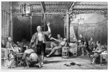 Chinese Opium Smokers, 1843