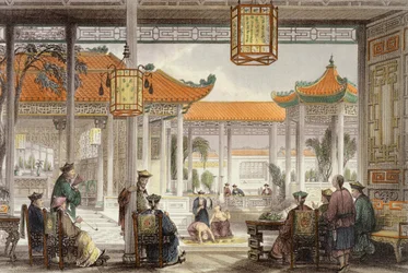 Jugglers Exhibiting in the Court of a Mandarin