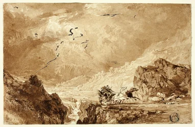 The Diligence in the Alps