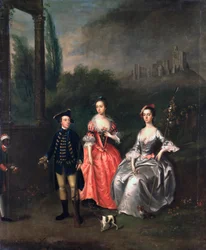 Portrait of Captain Fenwick, His Wife Isabella Orde and His Sister Ann, c.1746