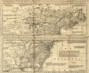 A Map of the British and French Settlements in North America