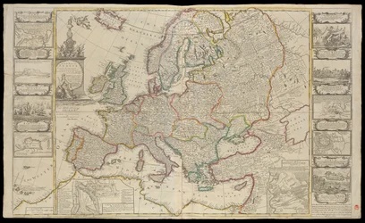 New Map of Europe Done from the Most Accurate Observations Communicated to the Royal Society