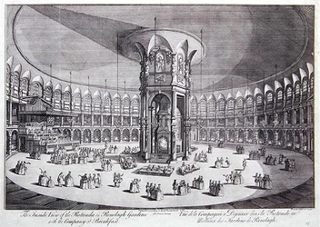The Inside View of the Rotunda in Ranelagh Gardens with the Company at Breakfast, from John Stowe