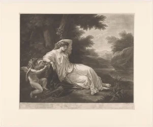 Cupid Ties the Sleeping Aglaia to a Tree